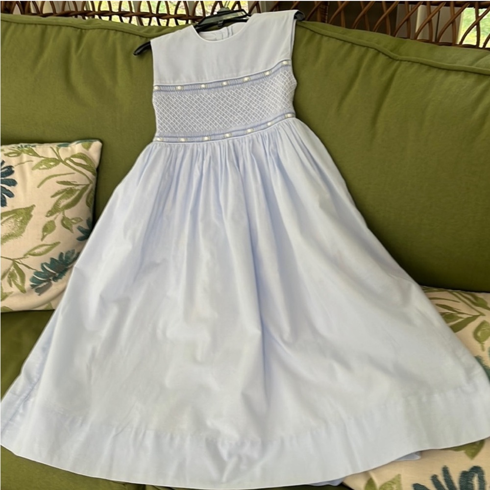 Strasburg blue smocked Dress